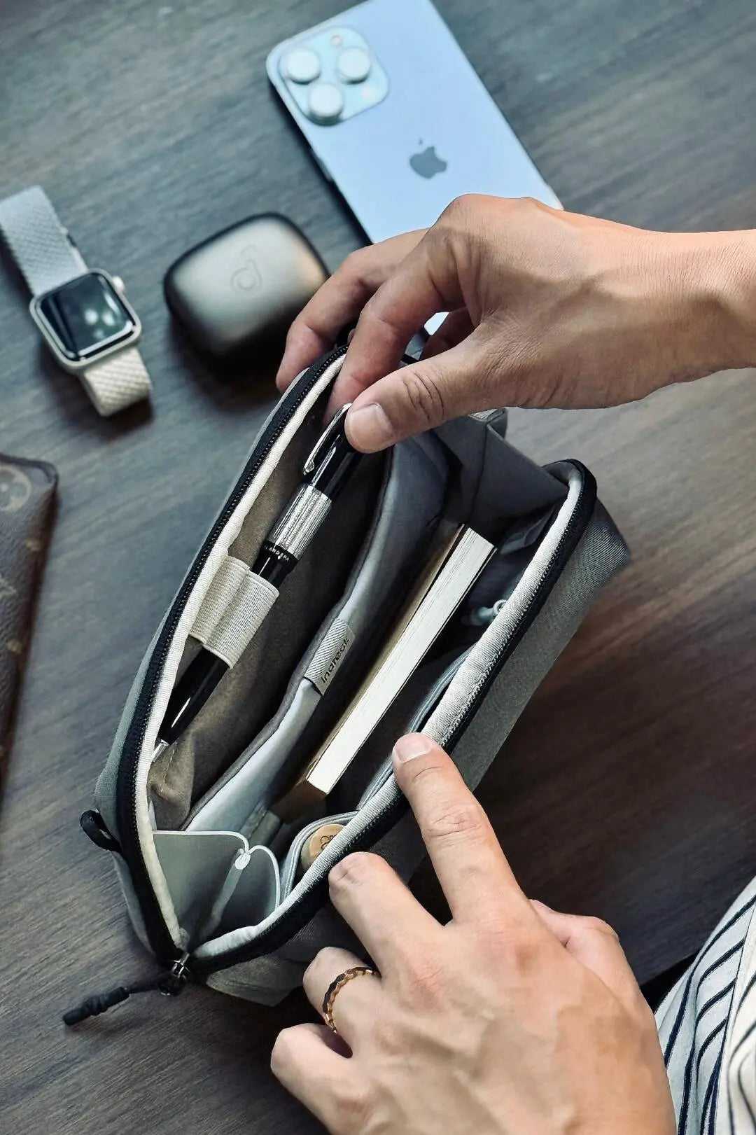 Inateck Accessories Bag - Minimalist travel to the end, unpacking and sharing EDC