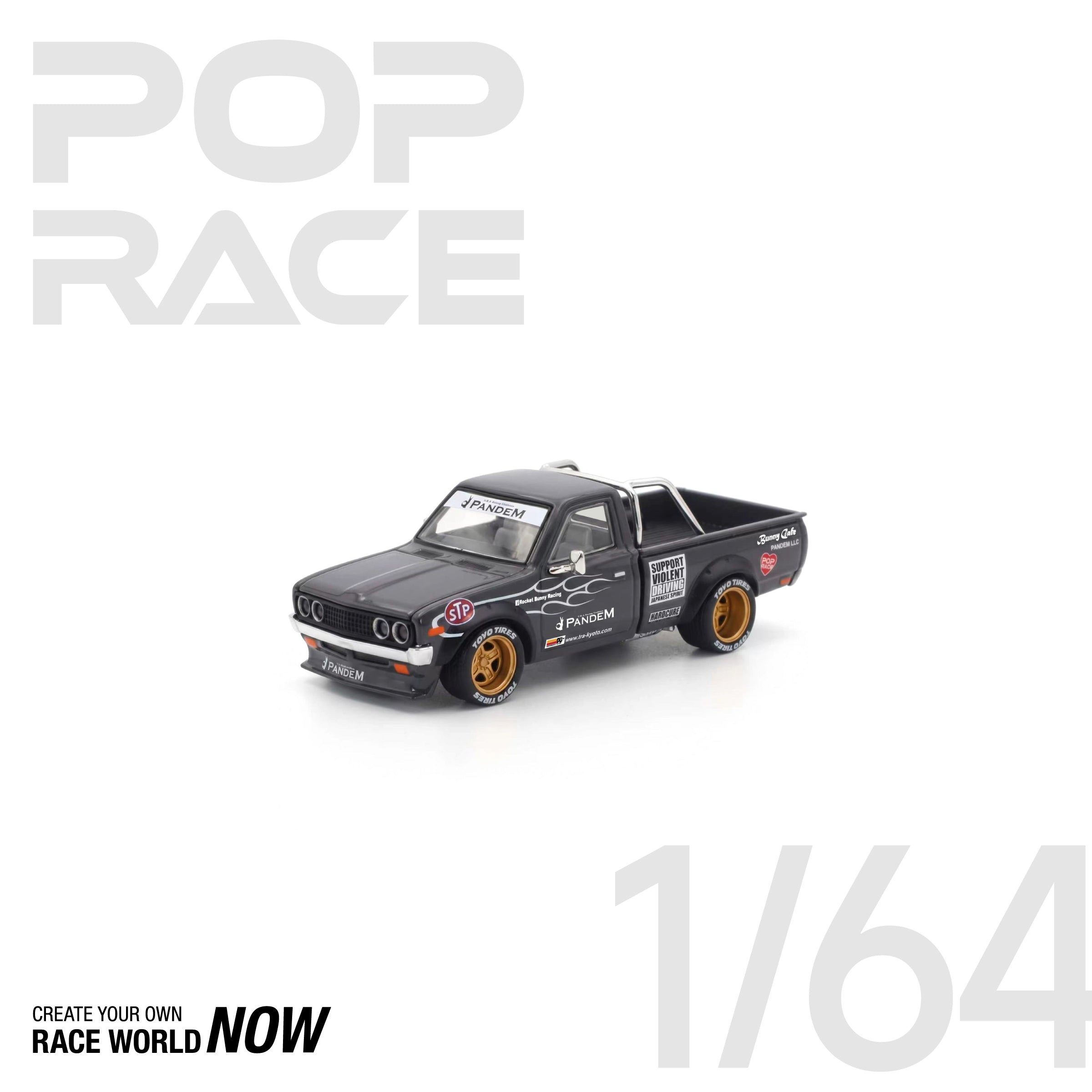 POP RACE 1/64 - PANDEM 620 GREY