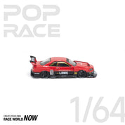 POP RACE 1/64 - LB-ER34 SUPER SILHOUETTE RED NEW TOOLING