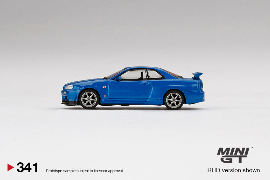 MINIGT 1:64 Nissan Skyline GT-R (R34) V-Spec Bayside Blue