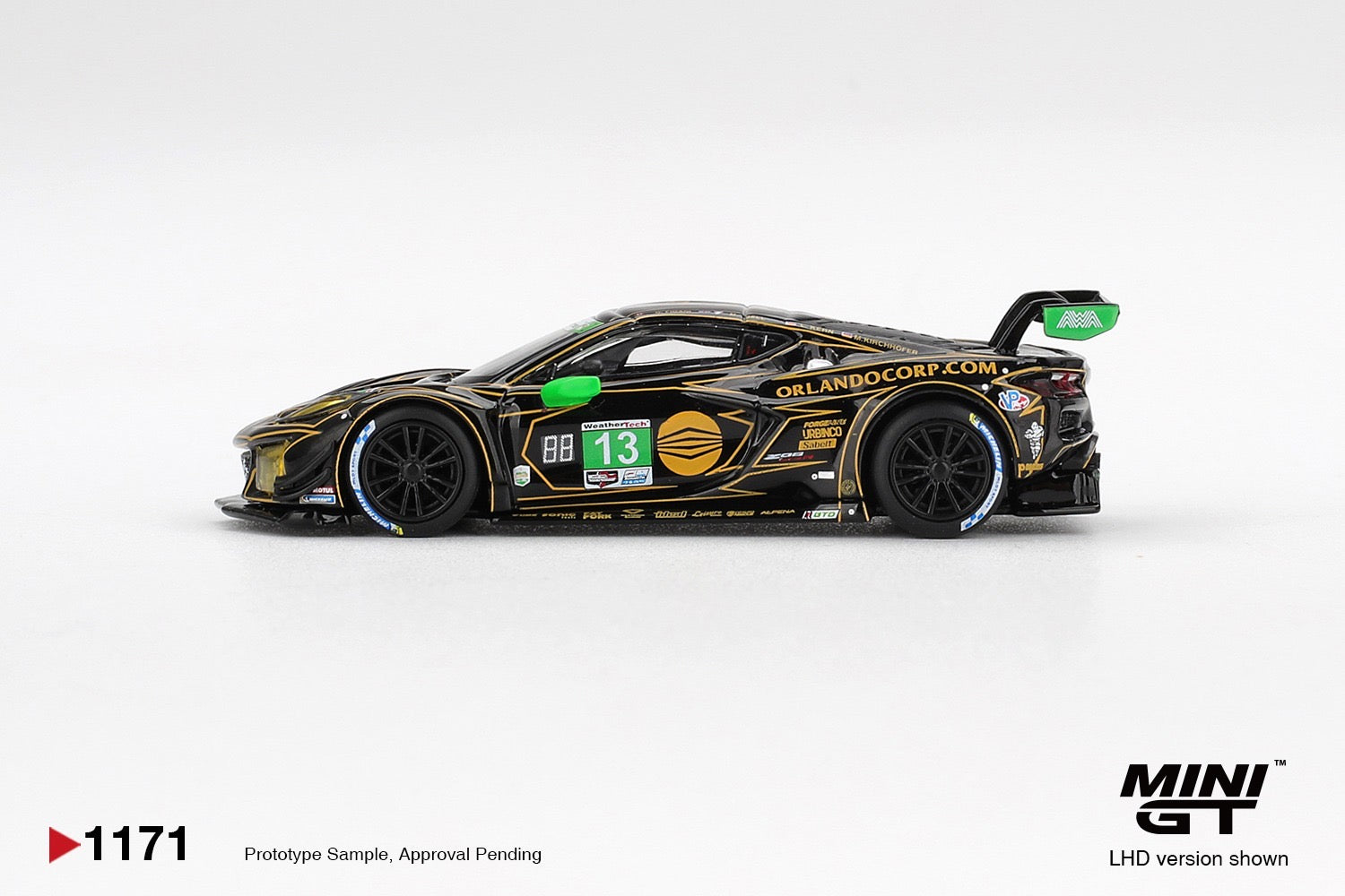 MINIGT - 1/64 Chevrolet Corvette Z06 GT3.R #13 AWA 2025 IMSA Daytona 24 Hrs