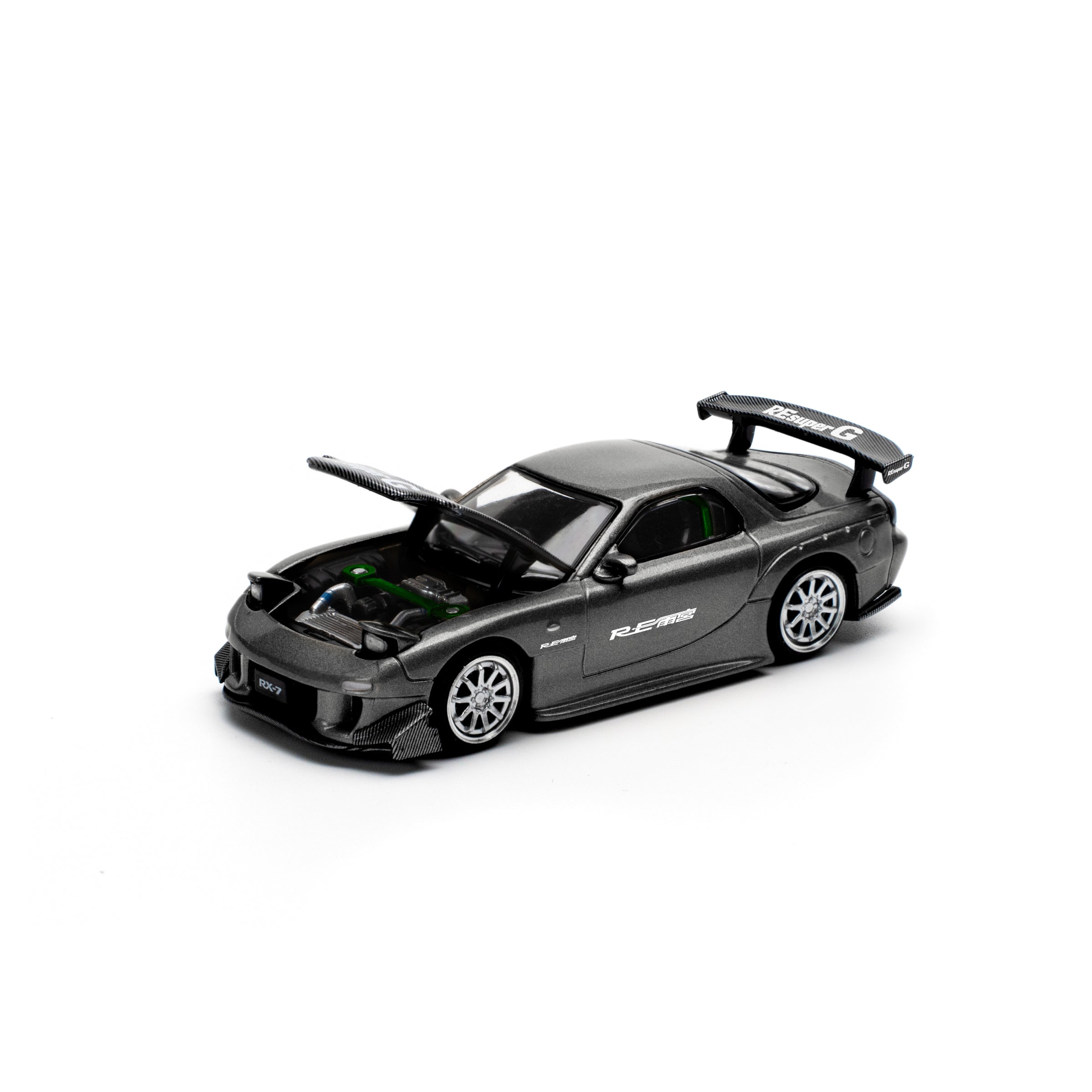 MAZDA RX7 RE-AMEMIYA - GUN METAL - POP RACE
