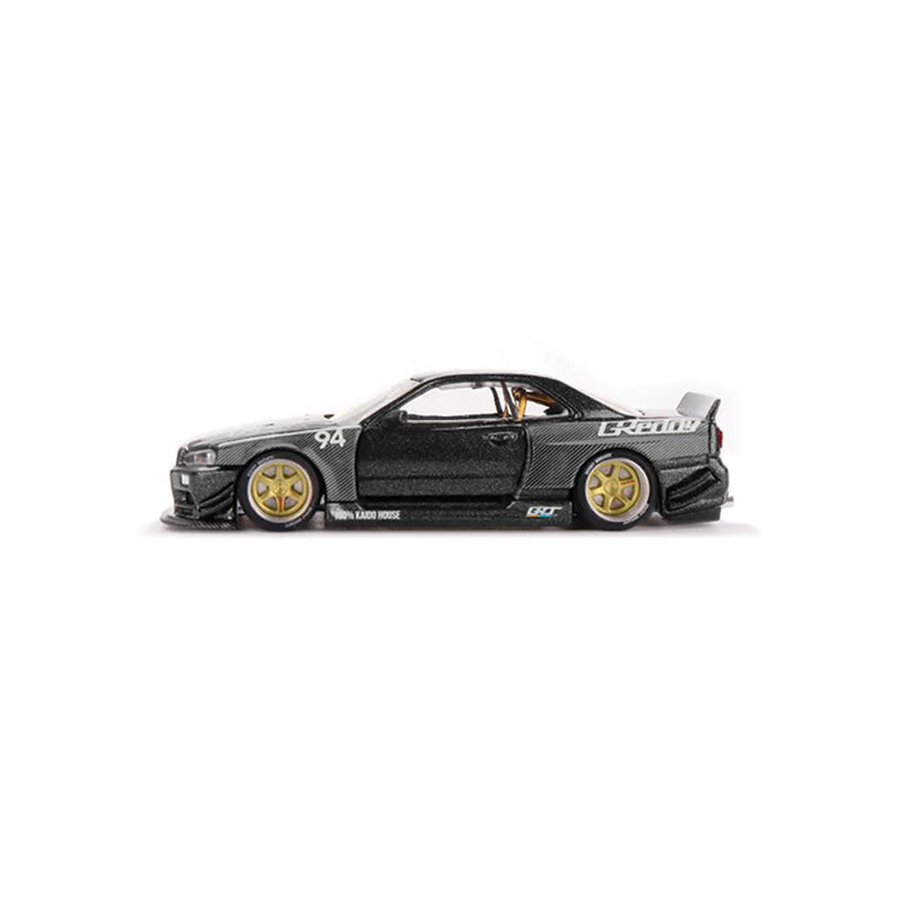 KaidoHouse x MiniGT 1/64  Nissan Skyline GT-R (R34) Kaido 11.55 Works GReddy V2