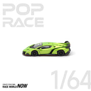 POP RACE 1/64 - LAMBORGHINI VENENO VERDE ITHACA