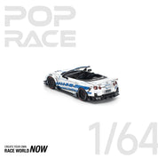 POP RACE 1/64 - LB-WORKS 35GT-R FINAL EDITION SILVER CHROME