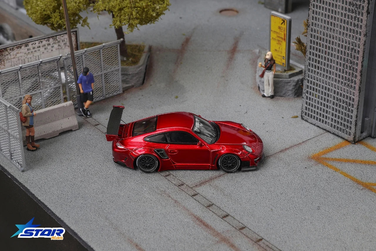 Star Models 1/64 Porsche RWB 997 Wide-Body Modified Red