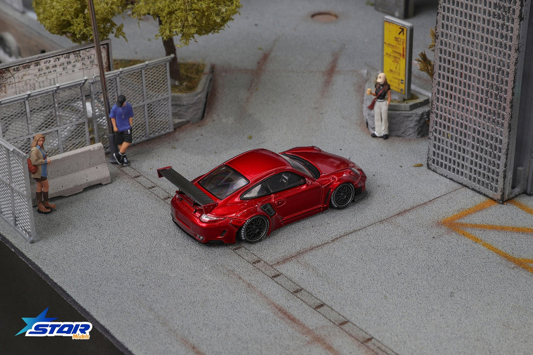 Star Models 1/64 Porsche RWB 997 Wide-Body Modified Red