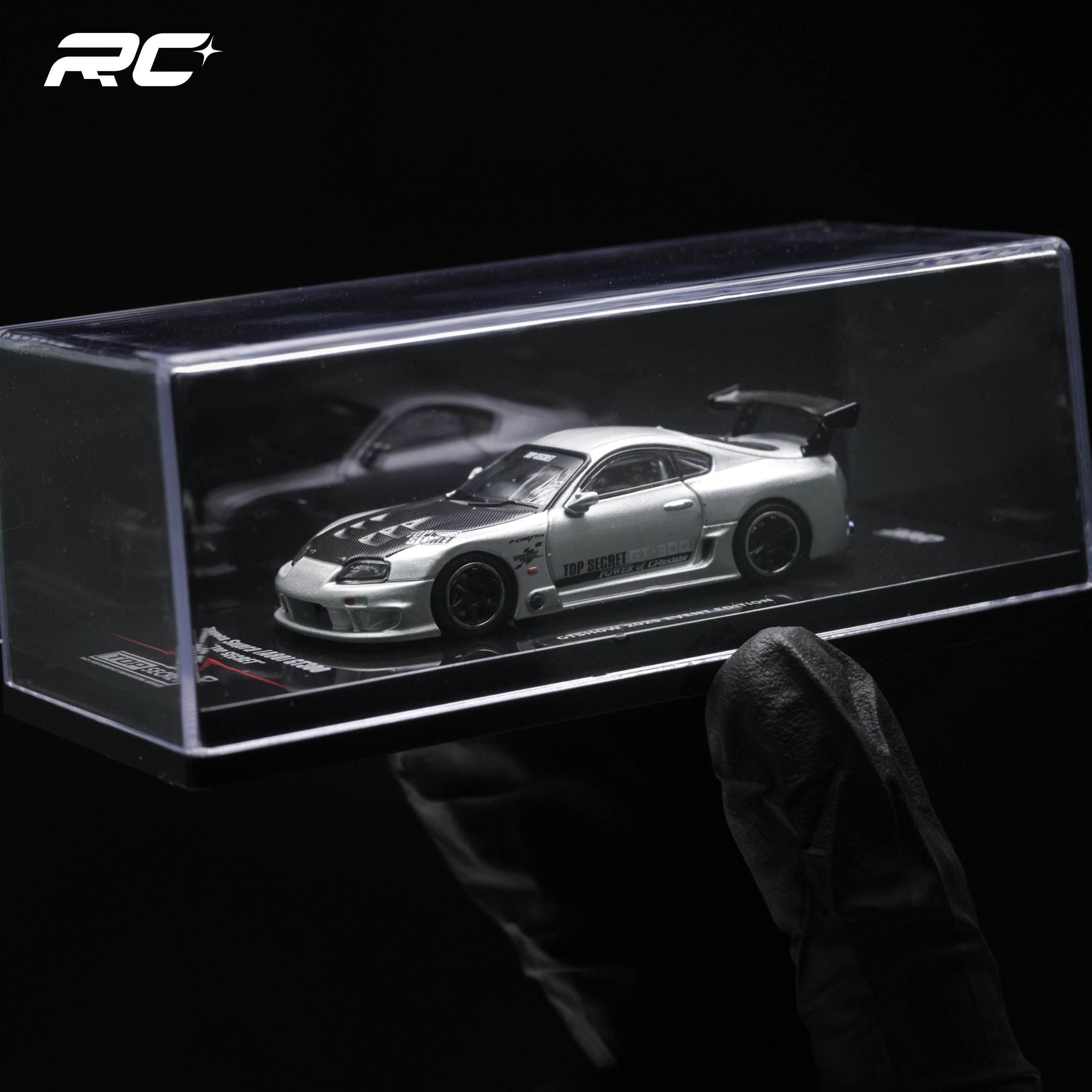 INNO64 1:64 丰田Supra (A80) TOP SECRET GT300 银色 GT SHOW 限定版