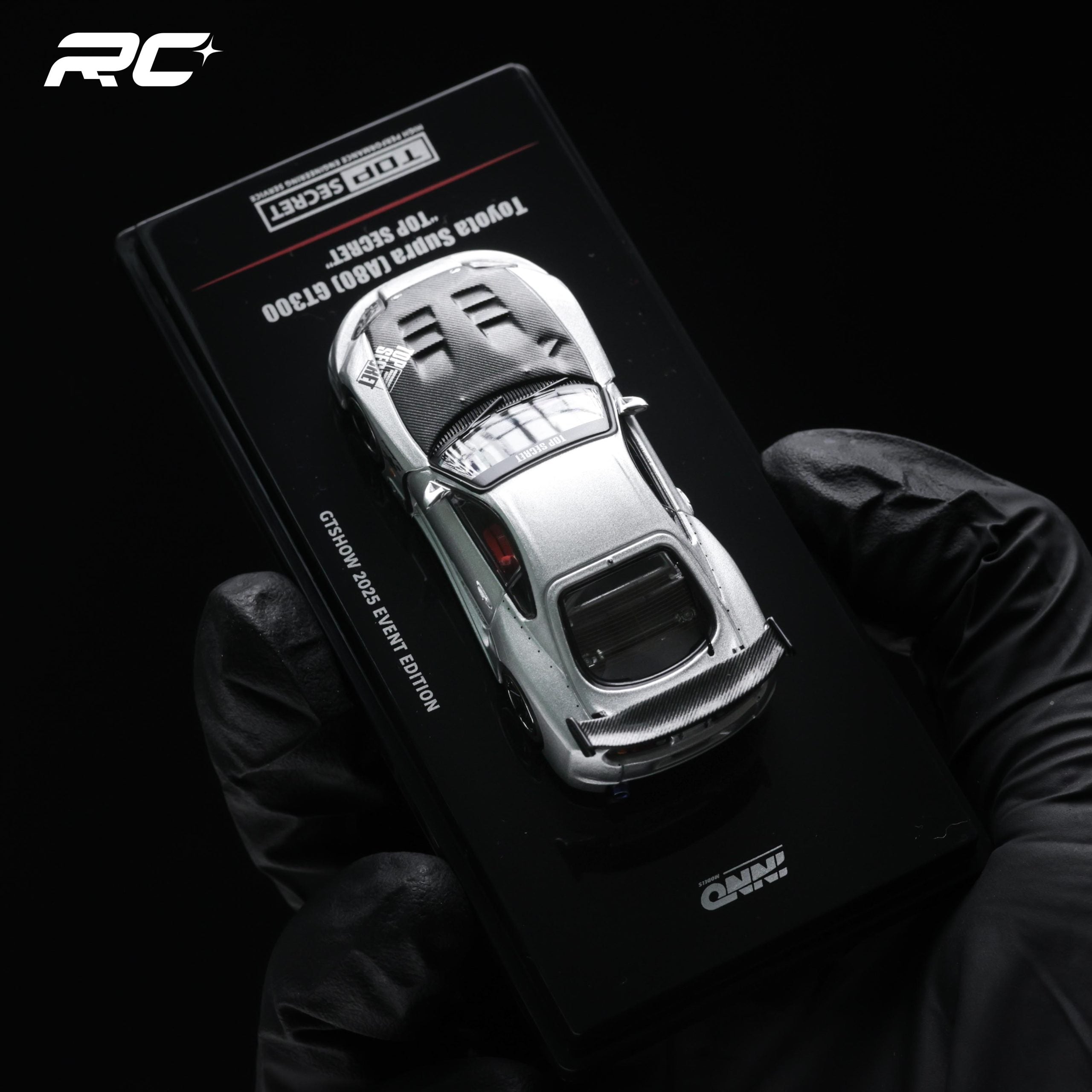 INNO64 1:64 丰田Supra (A80) TOP SECRET GT300 银色 GT SHOW 限定版