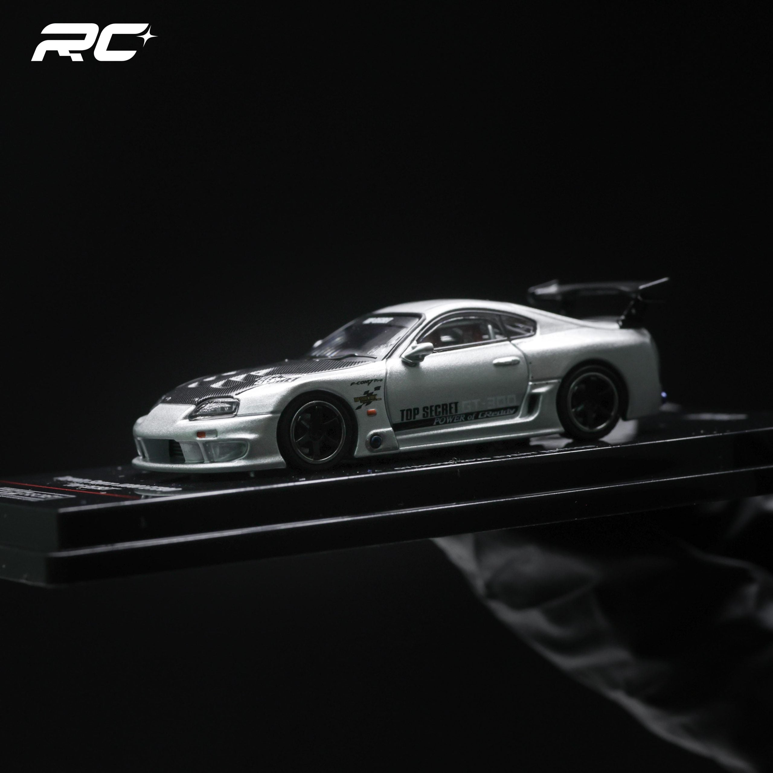 INNO64 1:64 丰田Supra (A80) TOP SECRET GT300 银色 GT SHOW 限定版