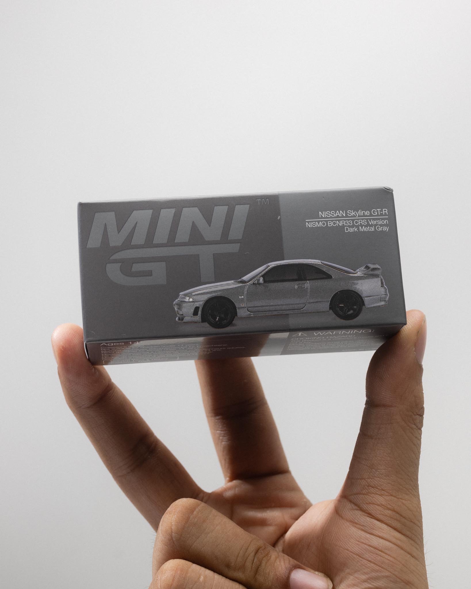 MINIGT 1/64 - 尼桑 Skyline GT-R 深金属灰 (NISMO BCNR33 CRS 版本)