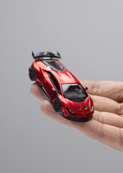 King Model 1:64 飓风 Huracan DarwinPRO “莉莉丝” Lilith WBK 透明红