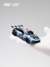 JXC 1/43 GT3 RS RC Blue Drift Car (Ready to Run, 4WD Gyro)