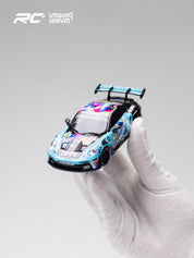 JXC 1/43 GT3 RS RC Blue Drift Car (Ready to Run, 4WD Gyro)