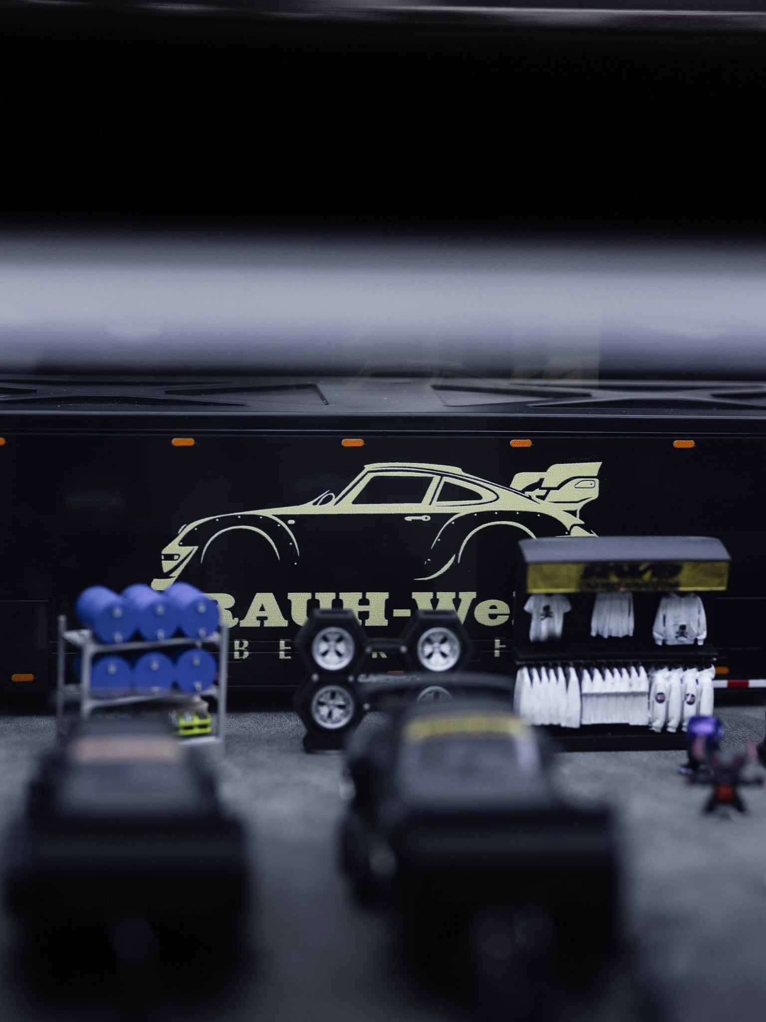 Nakai San 1/64 Porsche Matte Black Collection