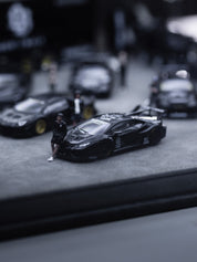 Liberty Walk 1/64 Matte Black Collection set