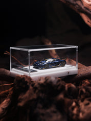 DUO 1/64 Resin Koenignsegg Agera RS Naraya Blue carbon/gold with Lighting