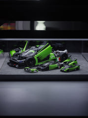 Set 1/18 ,1/43, 1/64 LCD PAGANI HUAYRA R GREEN