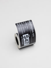 EB50*80mm-90 matte black label ( M3 )