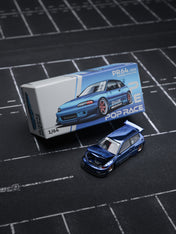 POP Race 1:64 PANDEM CIVIC EG6 - BLUE CHROME