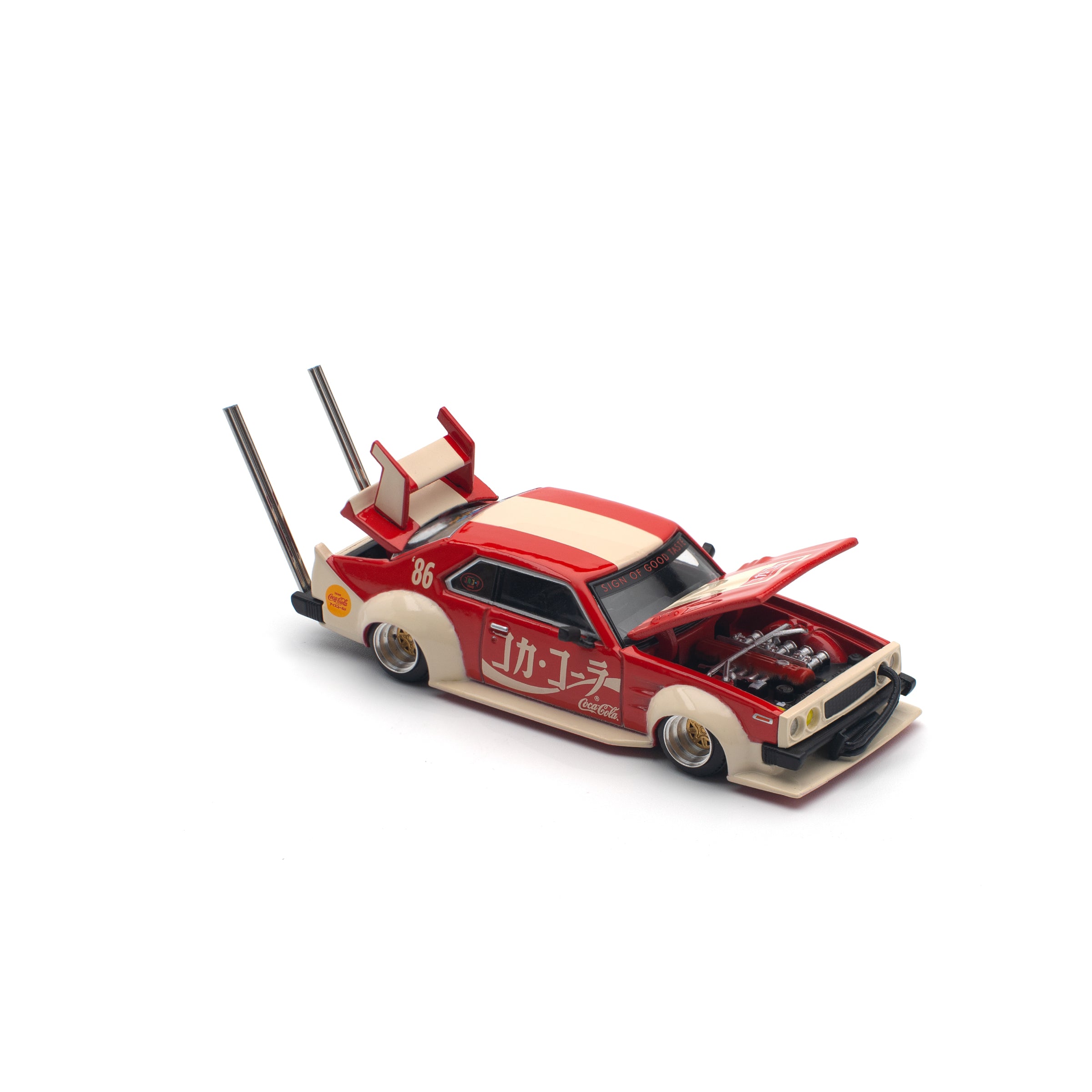 POPRACE 1/64 NISSAN SKYLINE C210 KAIDO RACER BOSOZOKU STYLE COCA COLA