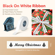 Silk Ribbon Black On White Ribbon