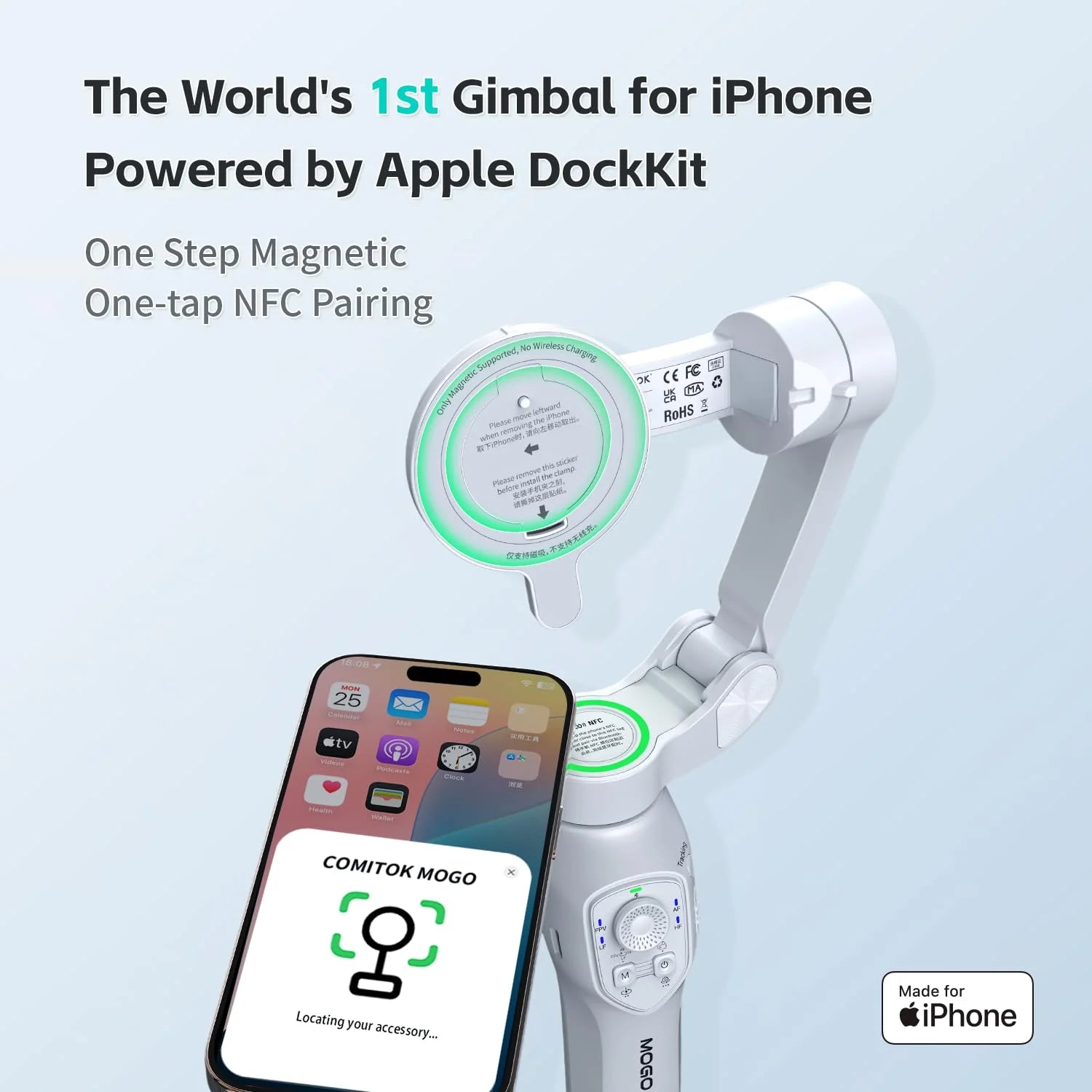Magnetic Apple DockKit Auto Face Tracking Gimbal