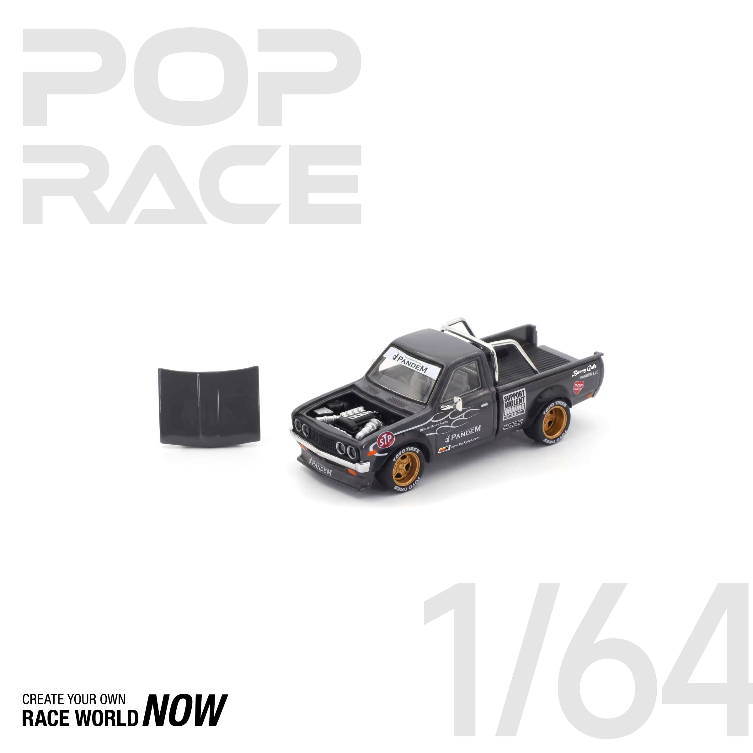 POP RACE 1/64 - PANDEM 620 GREY