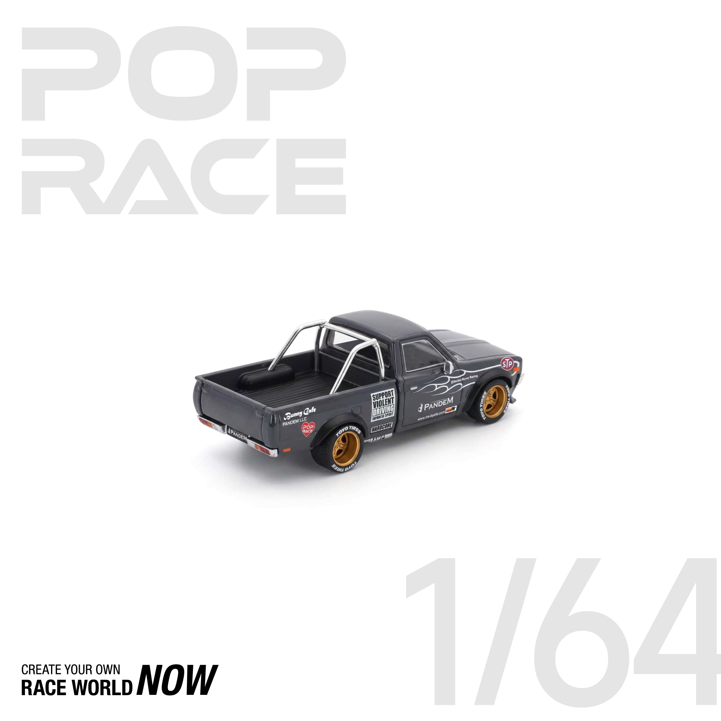 POP RACE 1/64 - PANDEM 620 GREY
