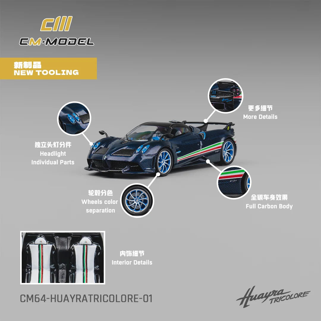 CM MODEL - 1:64 迈凯伦塞纳GTR – 金属银灰