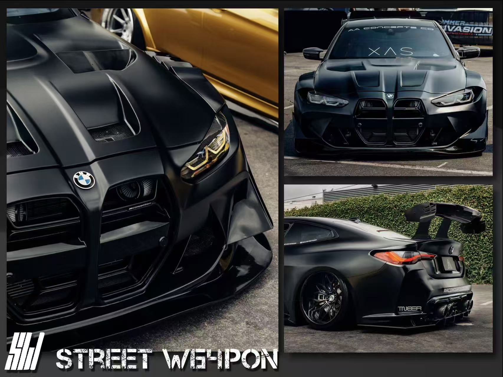 SW 1/64 BMW M4 Flossmann Full Widebody Kit G82 GT A/Glossy Black