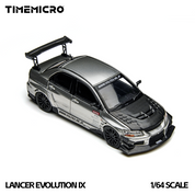 Time Micro 1:64 EVO 9 LANCER EVOLUTION Silver Open-Top Edition