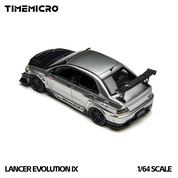 Time Micro 1:64 EVO 9 LANCER EVOLUTION Silver Open-Top Edition