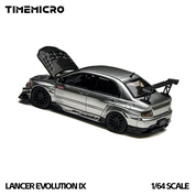 Time Micro 1:64 EVO 9 LANCER EVOLUTION Silver Open-Top Edition
