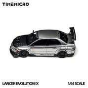 Time Micro 1:64 EVO 9 LANCER EVOLUTION Silver Open-Top Edition