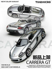 TimeMicro Carrera GT Silver Die-Cast Car Model