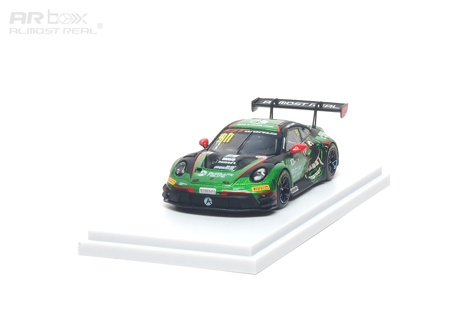 AR Box 1:64 Alloy Model! Licensed Porsche product, 992 GT3 R Track Edition
