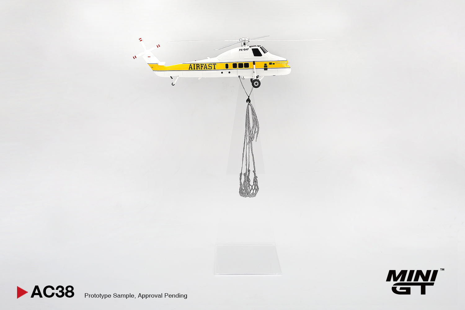 MINIGT 1/64 Sikorsky S58T Helicopter 1985 Camel Trophy