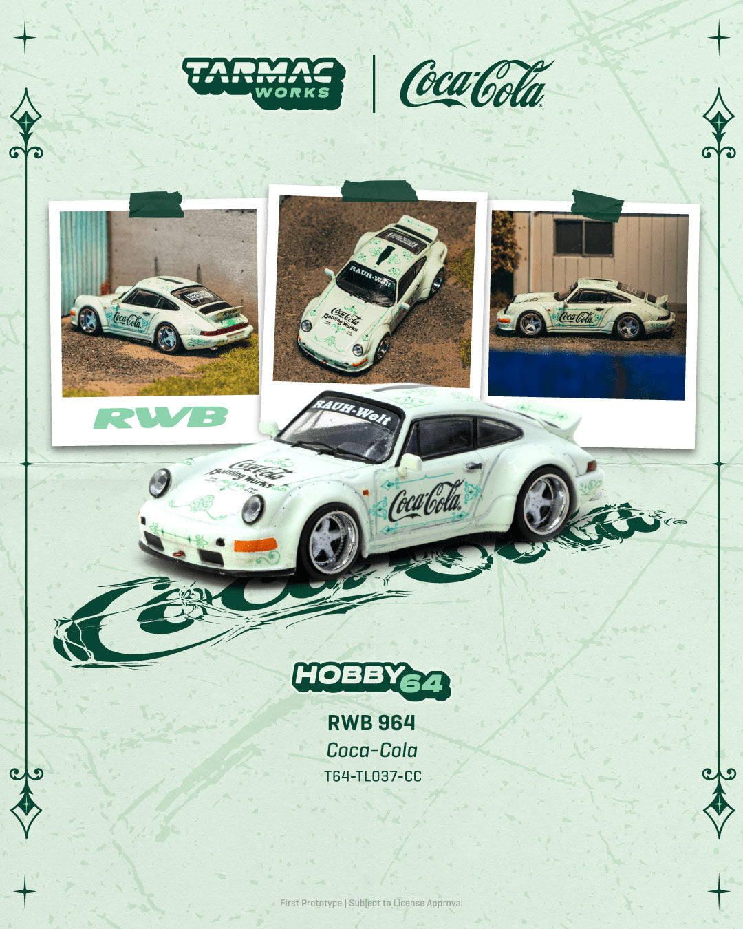 Tarmac Work 1/64 RWB 964 Coca-Cola