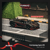 Tarmac Works - Koenigsegg Agera RS  Black Carbon Fiber / Red Accents