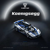 TimeTop 1:64 科尼赛克One-1警车仿真合金汽车模型