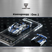 TimeTop 1:64 科尼赛克One-1警车仿真合金汽车模型