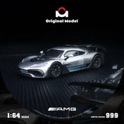 Original model: 1/64 AMG One-Starlight Silver Alloy Car Model