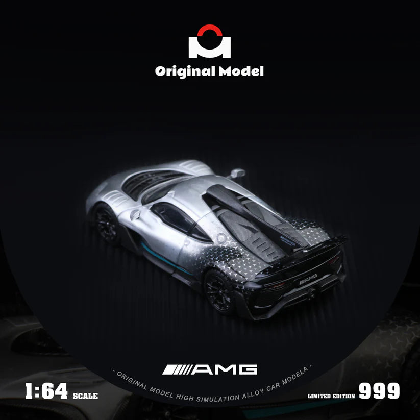 Original model: 1/64 AMG One-Starlight Silver Alloy Car Model