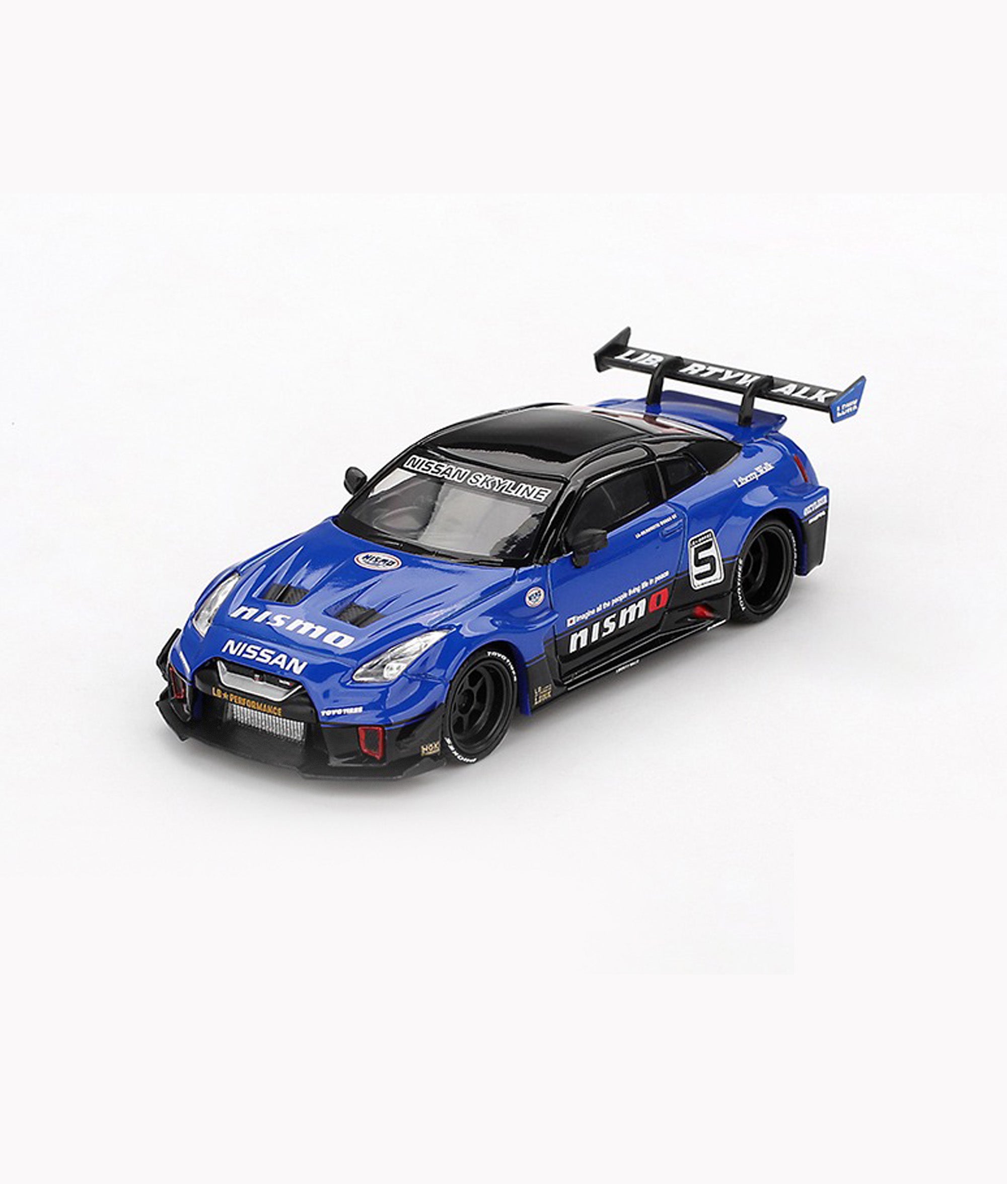 MINIGT 1/64 - LB-Silhouette WORKS GT NISSAN 35GT-RR Ver.2 Blue-  MGT01124