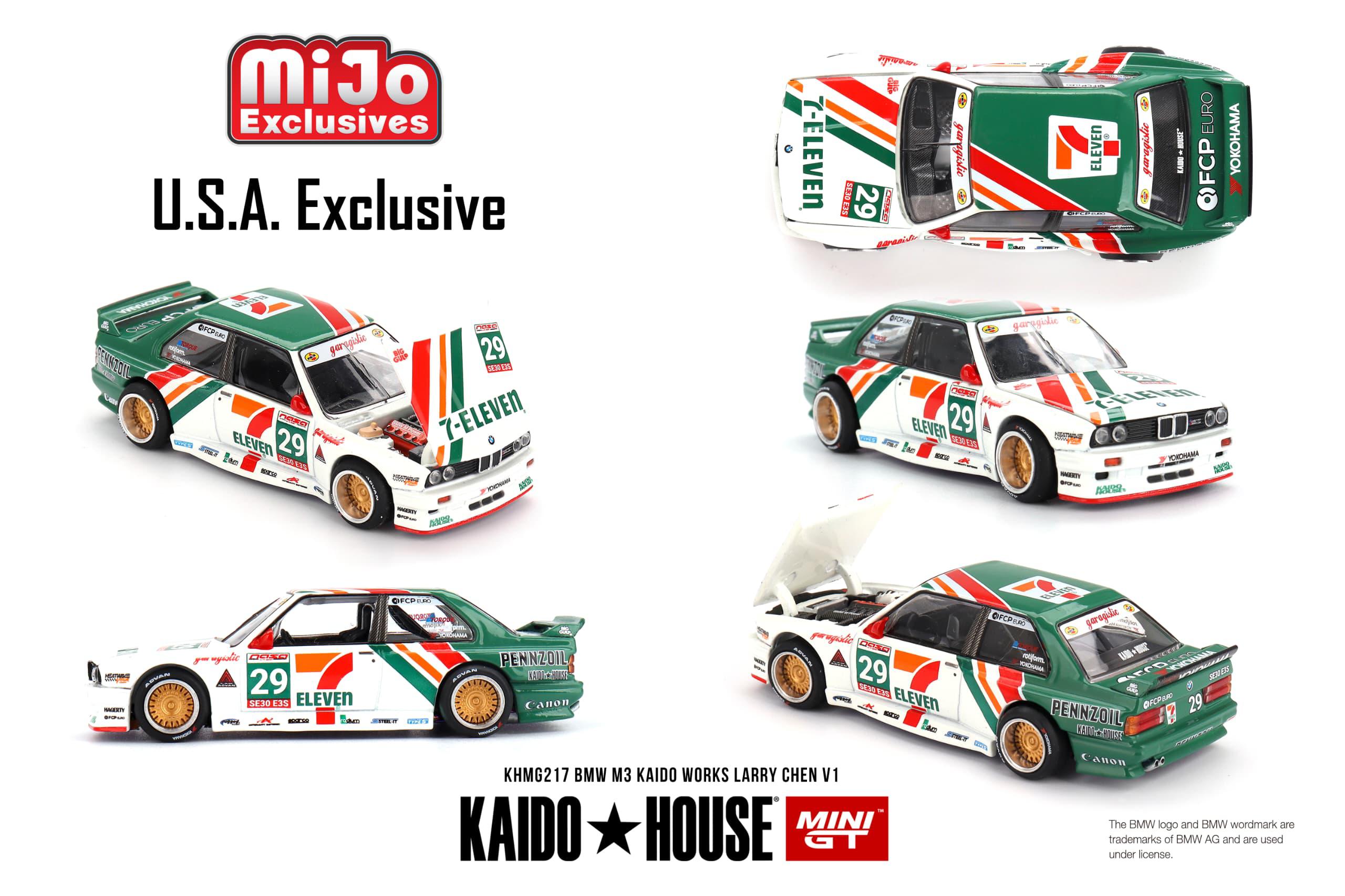KaidoHouse x Mini GT 宝马 M3 KAIDO WORKS LARRY CHEN V1 美国独占