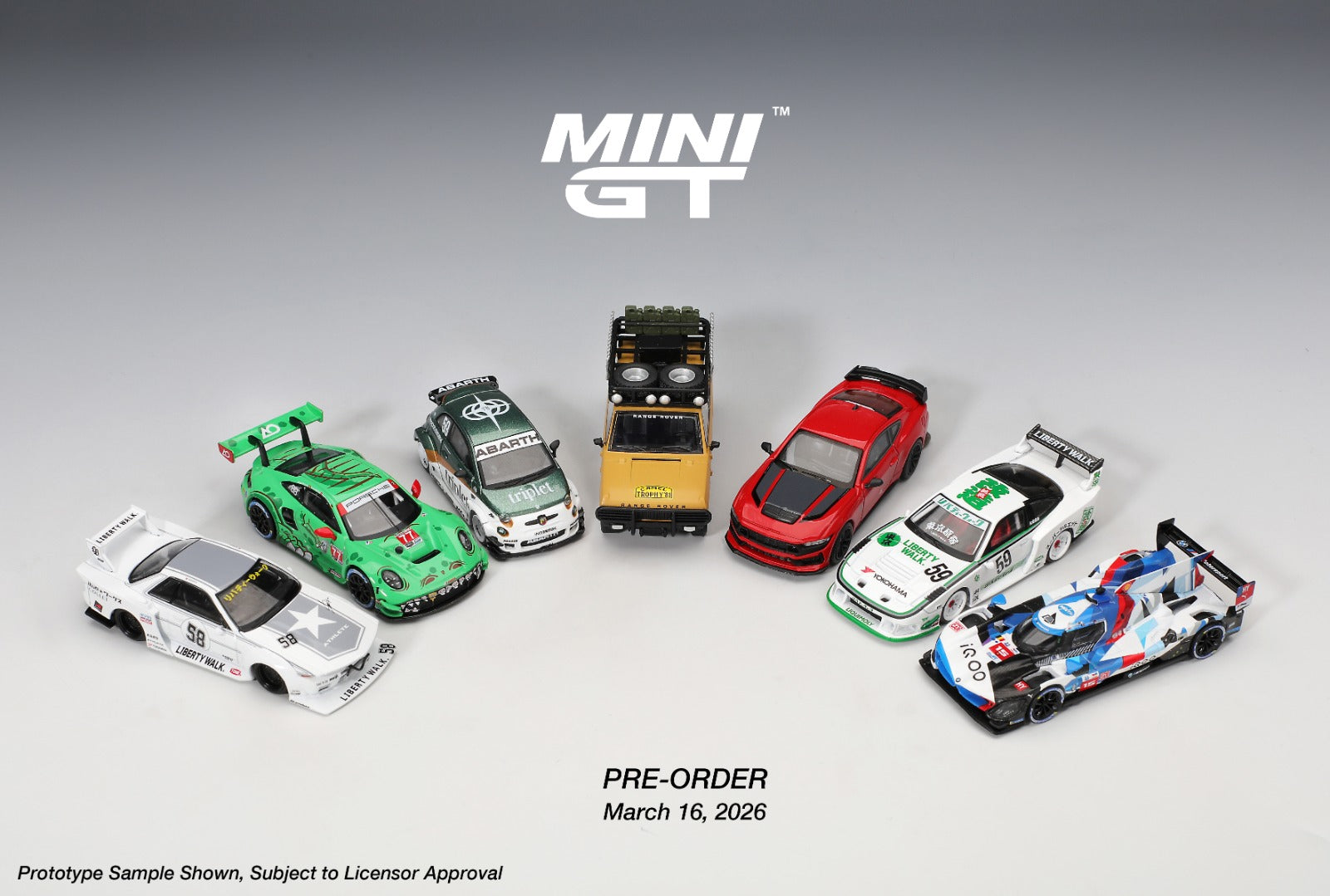 MINIGT 1/64 Abarth 595 LB-WORKS  TY Edition