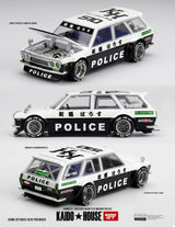 KAIDO HOUSE X MINI GT 1/64 Datsun KAIDO 510 Wagon Police