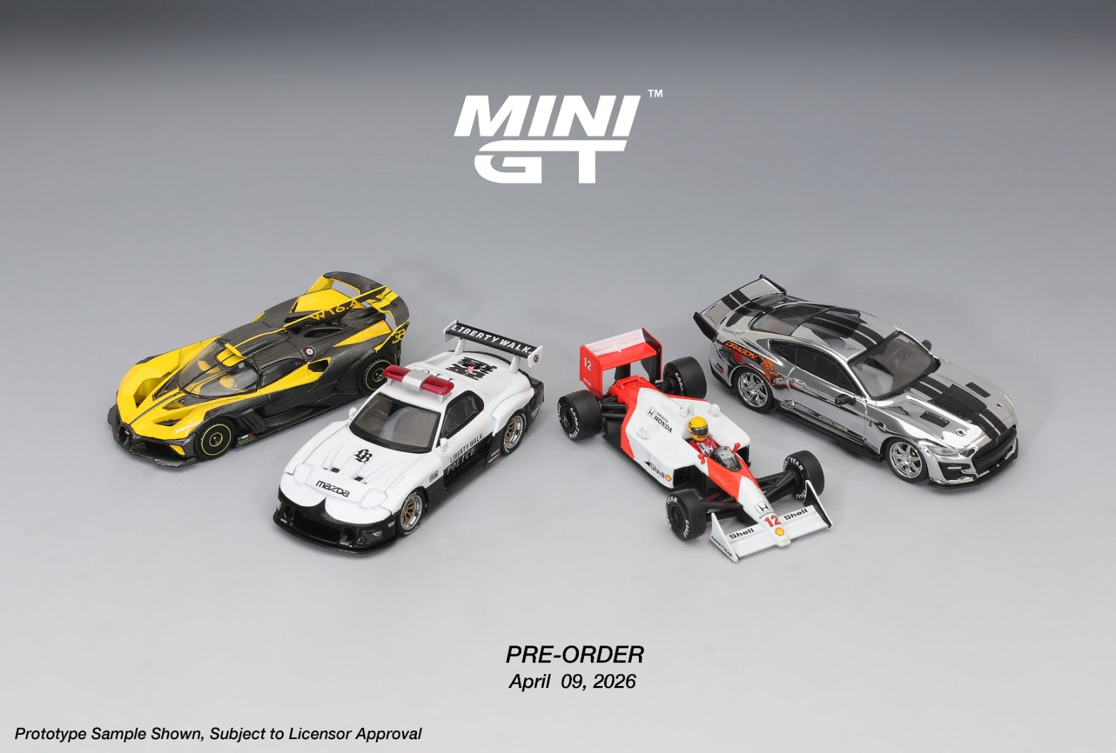 MINIGT 1/64 Bugatti Bolide Yellow