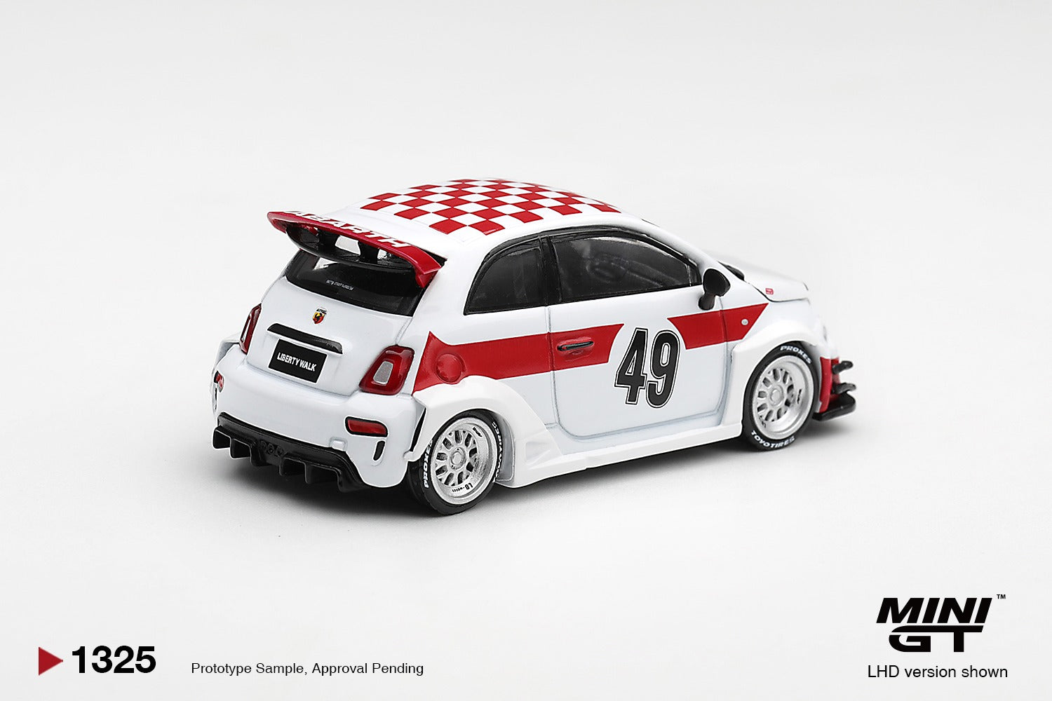 MINIGT 1/64 Abarth 595 LB-WORKS x Abas Works 1000 TC Tribute